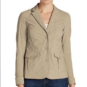 Eddie Bauer Travex Voyager Blazer‎ NWT Women's 16 Extra Large XL Stone Tan Beige